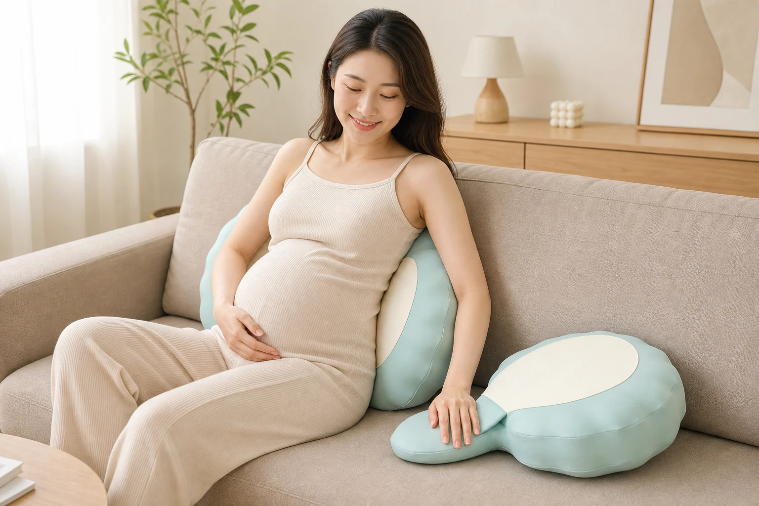 Shell Maternity Pillow YK004 — Detached lumbar use