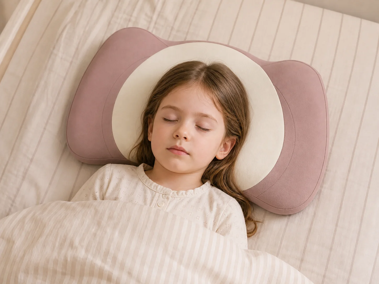 Elephant Kids Pillow ZT022 — Back-sleep low-profile support